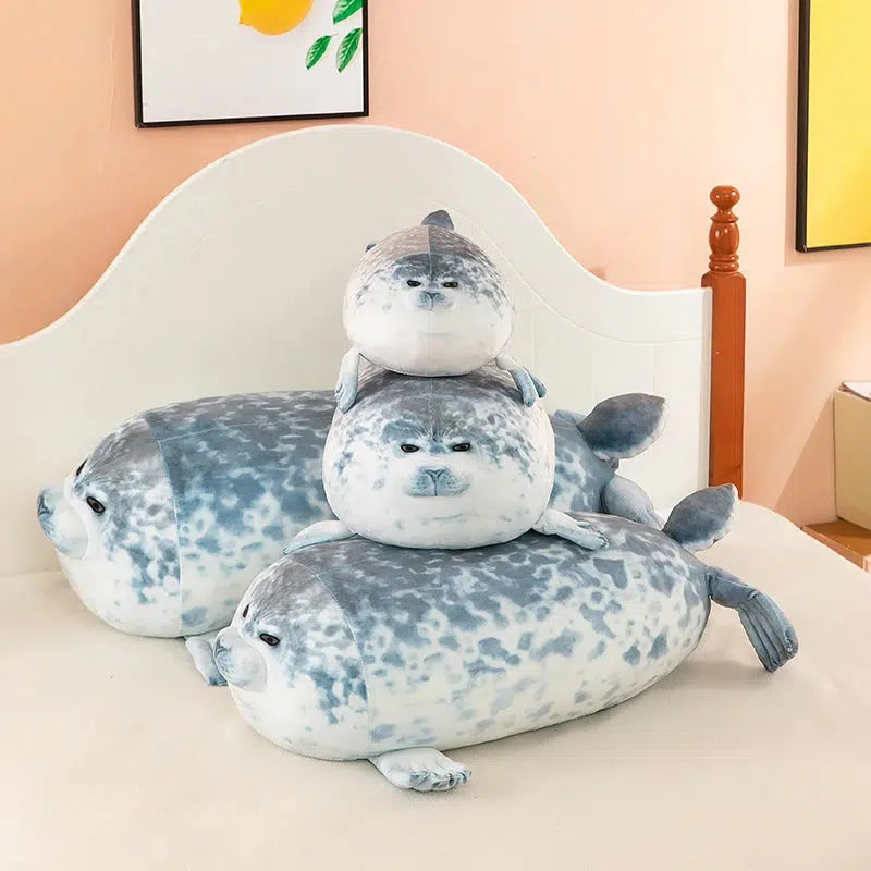 Giant Realistic Seal Plush Comfy Morning