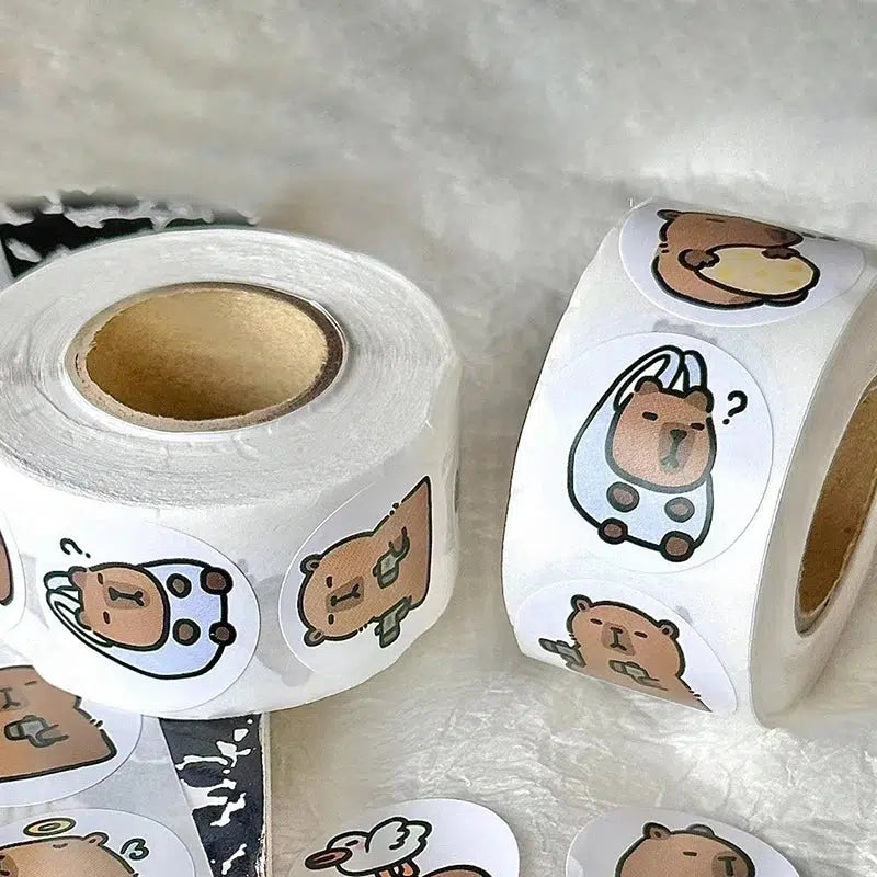 500 x Capybara Stickers