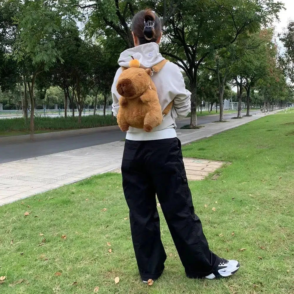 Capybara Plush Backpack