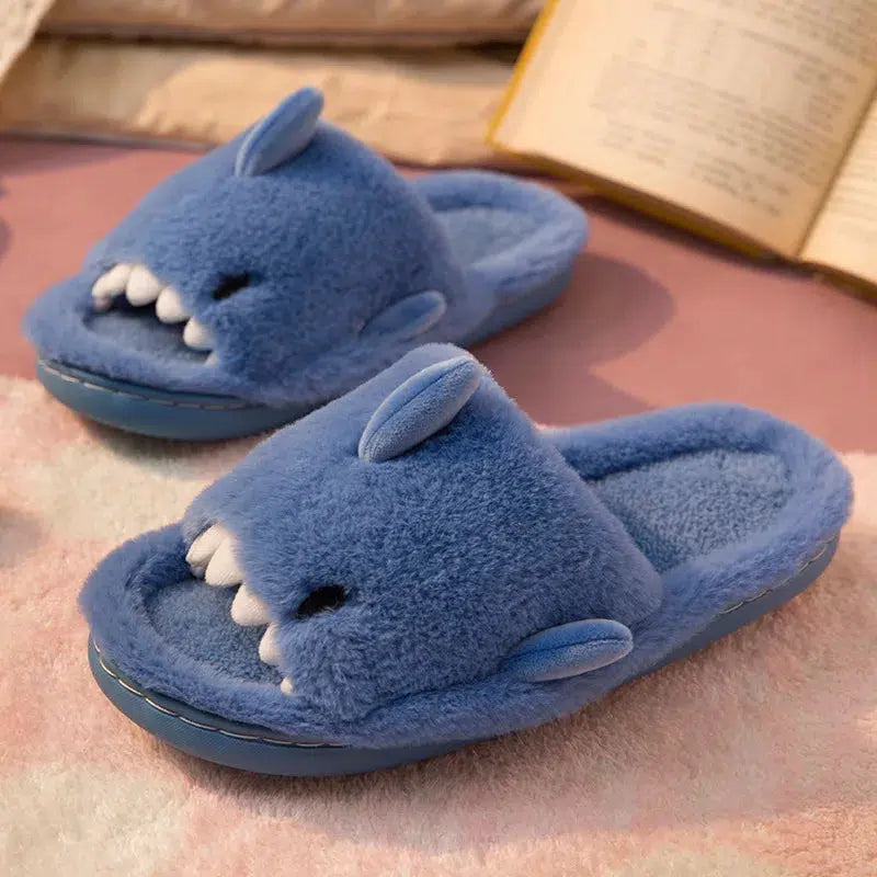 Fluffy Shark Slippers