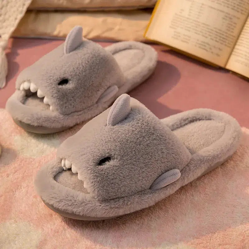 Fluffy Shark Slippers