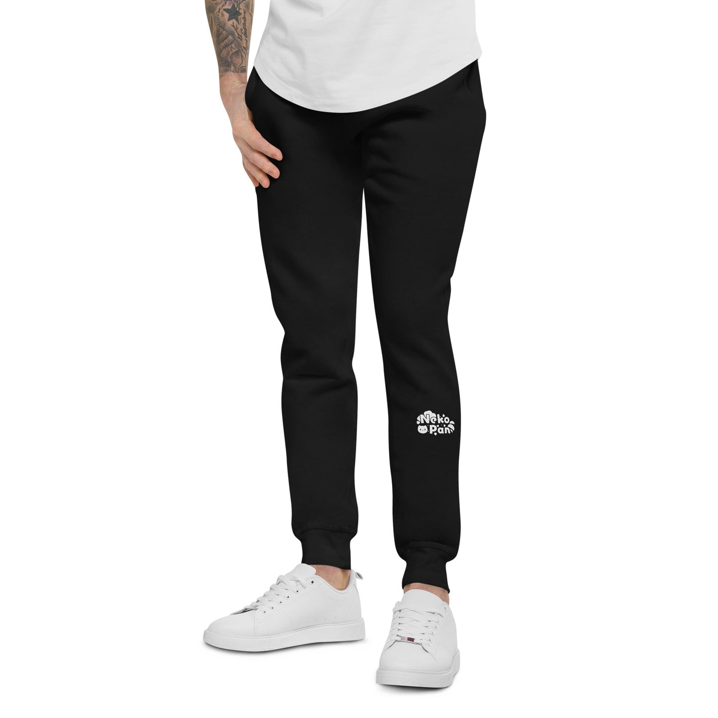 [Nekopan x CM] Nekopan Black & White Logo Unisex Sweatpants