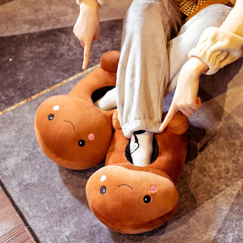 Penis Plush Slippers Comfy Morning