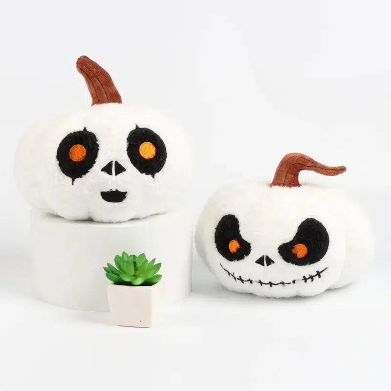 Halloween White Pumpkin Jack-O-Lantern Plush