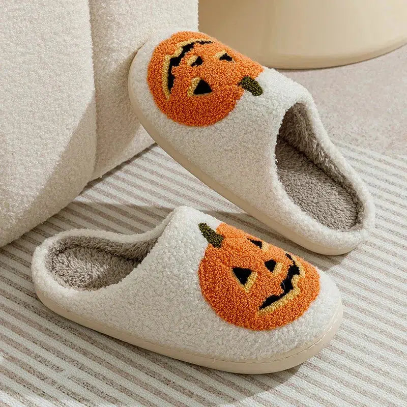 Halloween Pumpkin Slippers