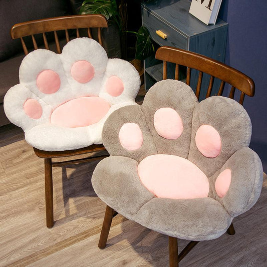 Cat Paw Plush Chair Cushion