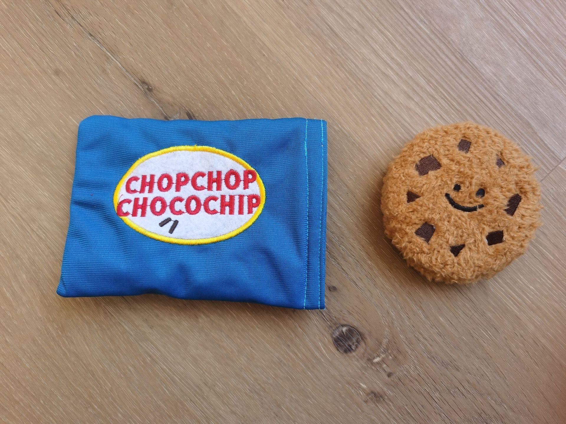 Chocolate chip shop cookie dog toy