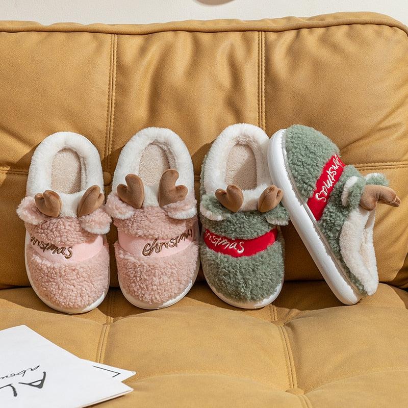 Thick best sale fluffy slippers